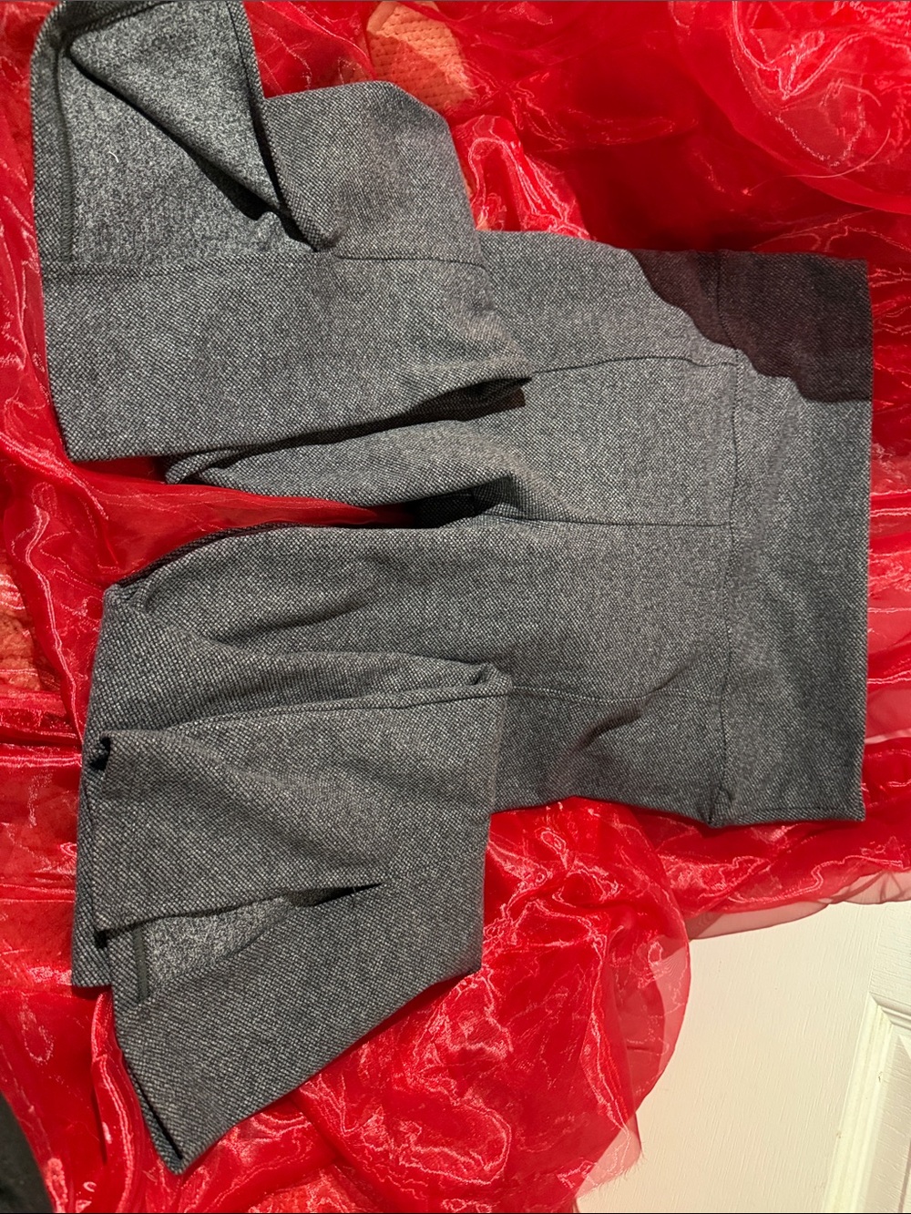 Gray Dress Pants - Structured Waist and Flared Hem, classic! Aerie